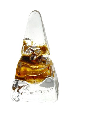 Paperweight Pyramid with Topaz Veins